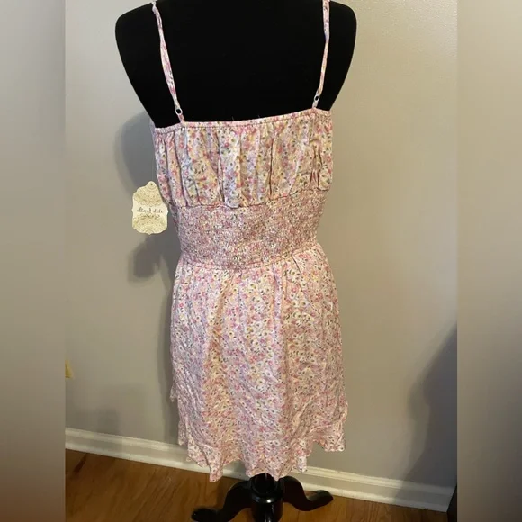 Altar’d State Smocked Pink Floral Dress - Picture 3 of 6